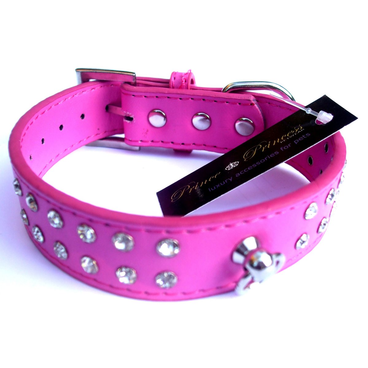 Designerhalsband med kristaller