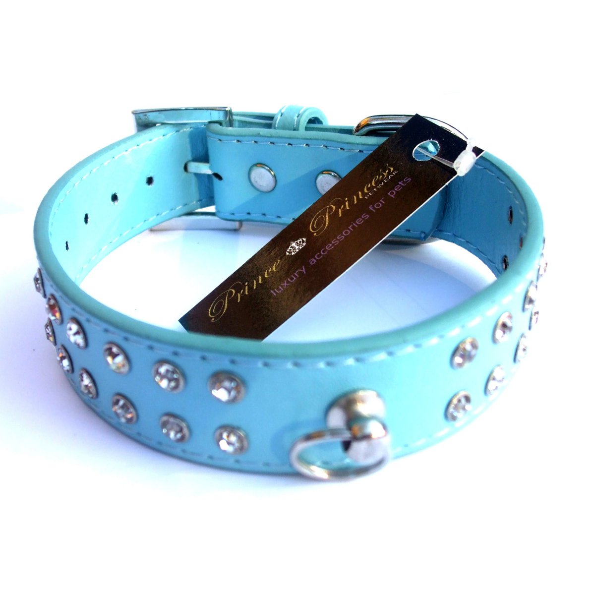 Designerhalsband med kristaller