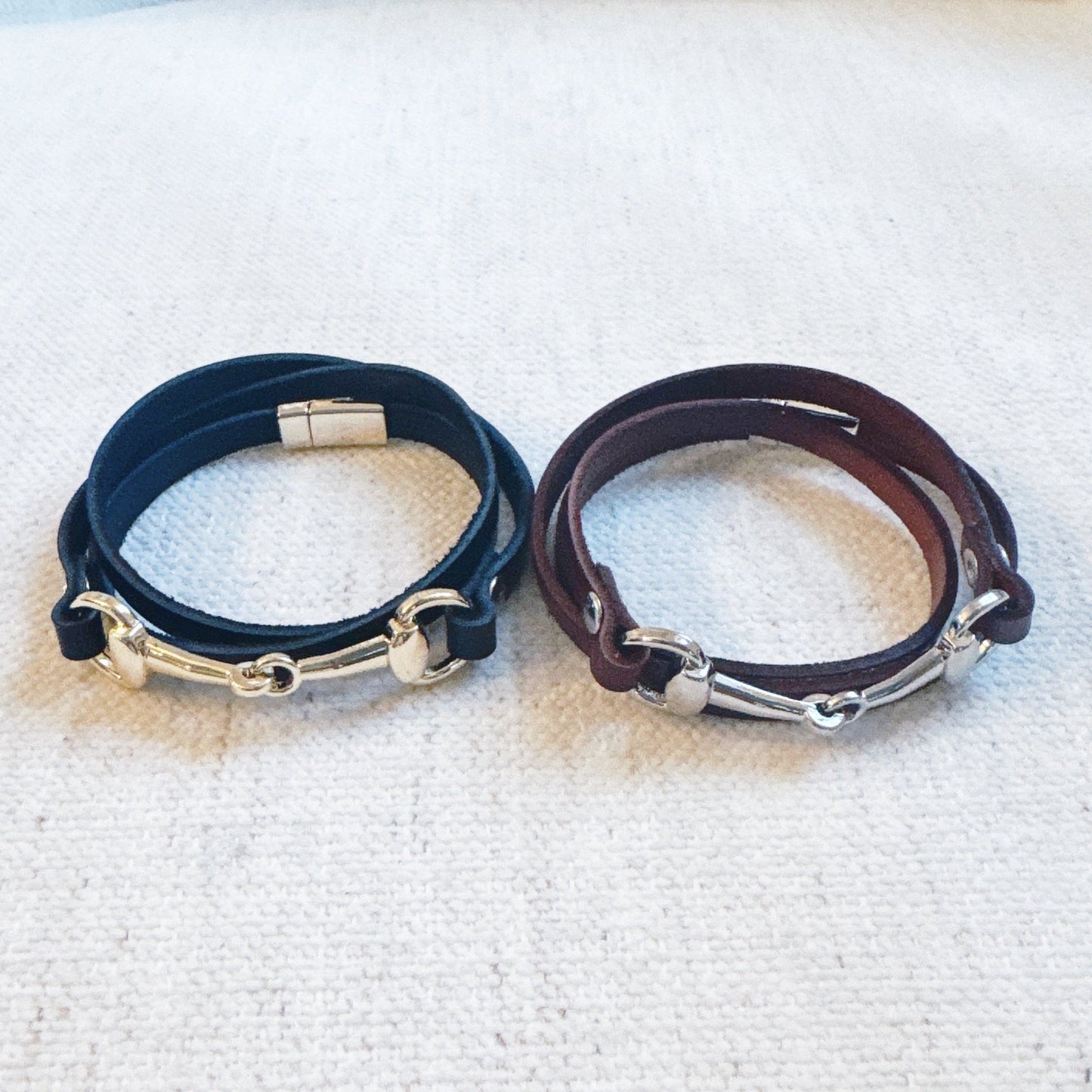 Equestrian Elegance Double Wrap Bracelet-1