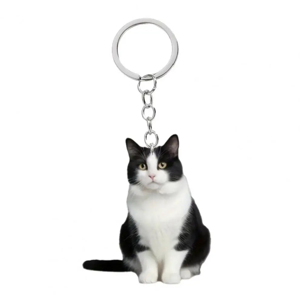 Nyckelring med fina kattmotiv