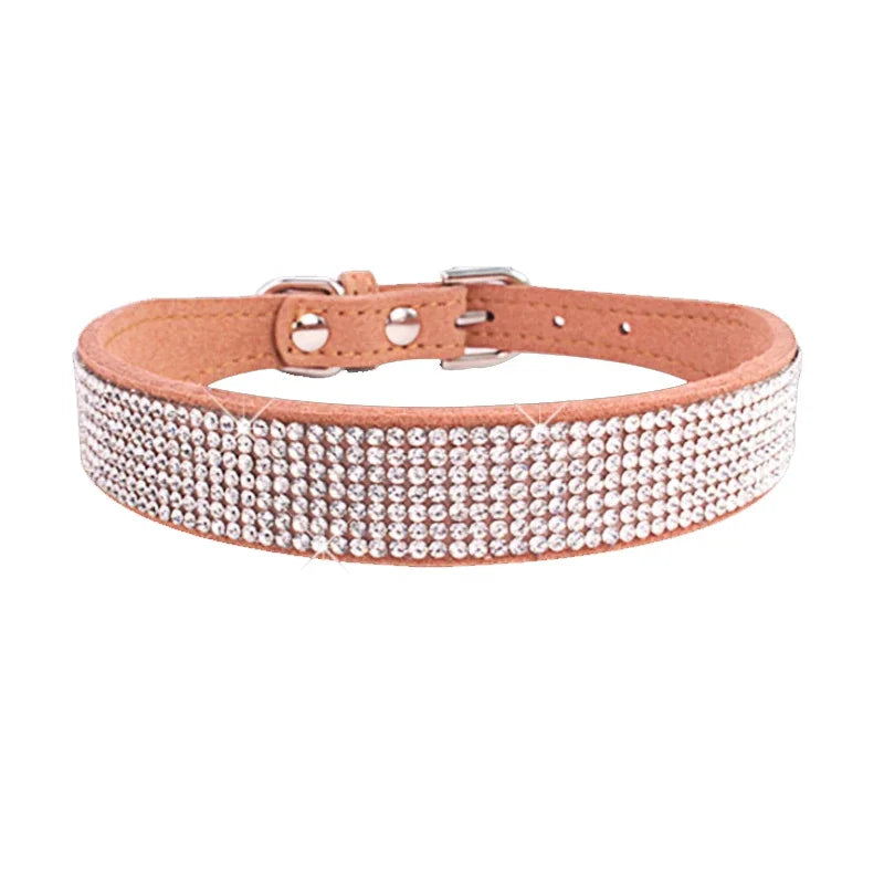 Hundhalsband med strass