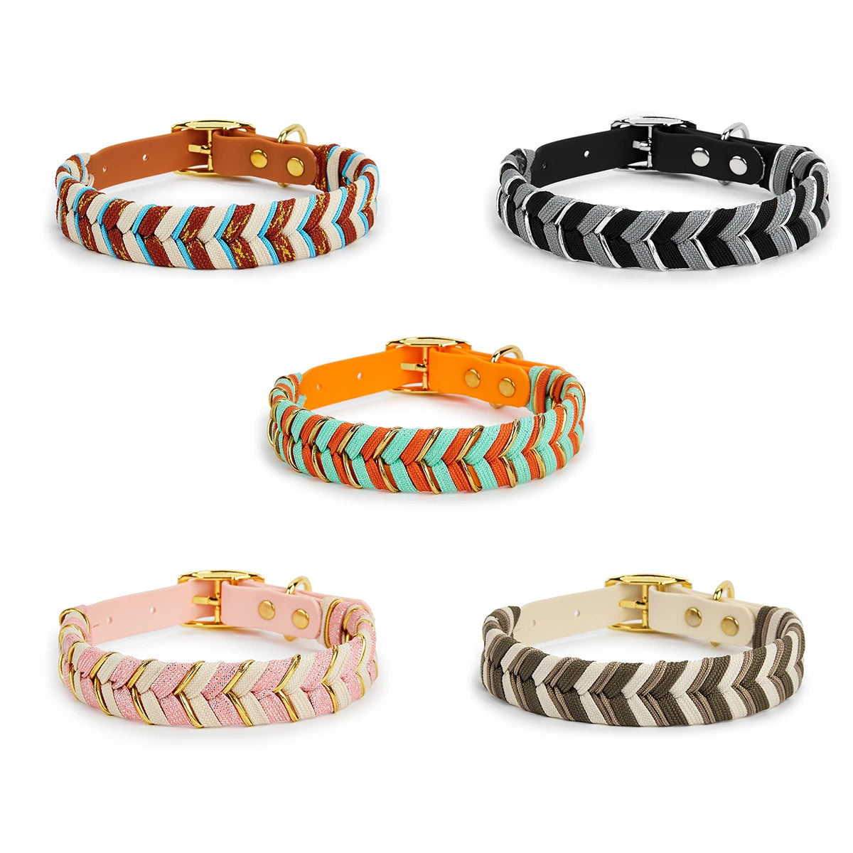 Handsytt hundhalsband