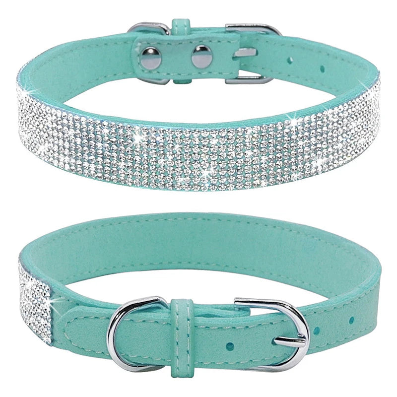 Hundhalsband med strass