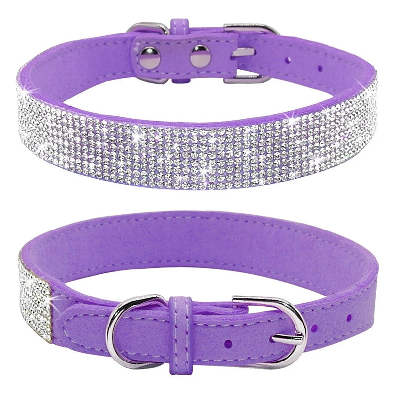 Hundhalsband med strass