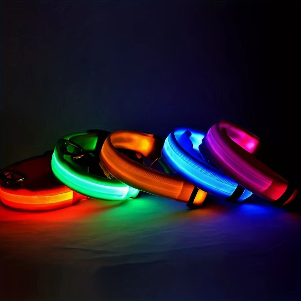 Reflekterande LED-hundhalsband
