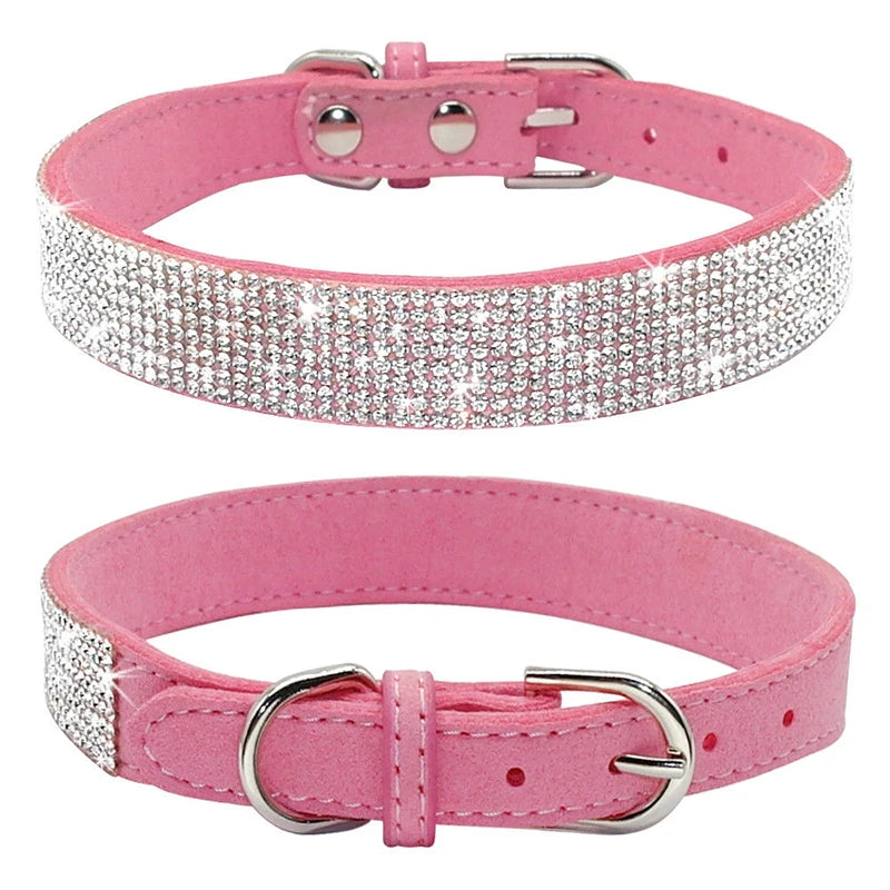 Hundhalsband med strass