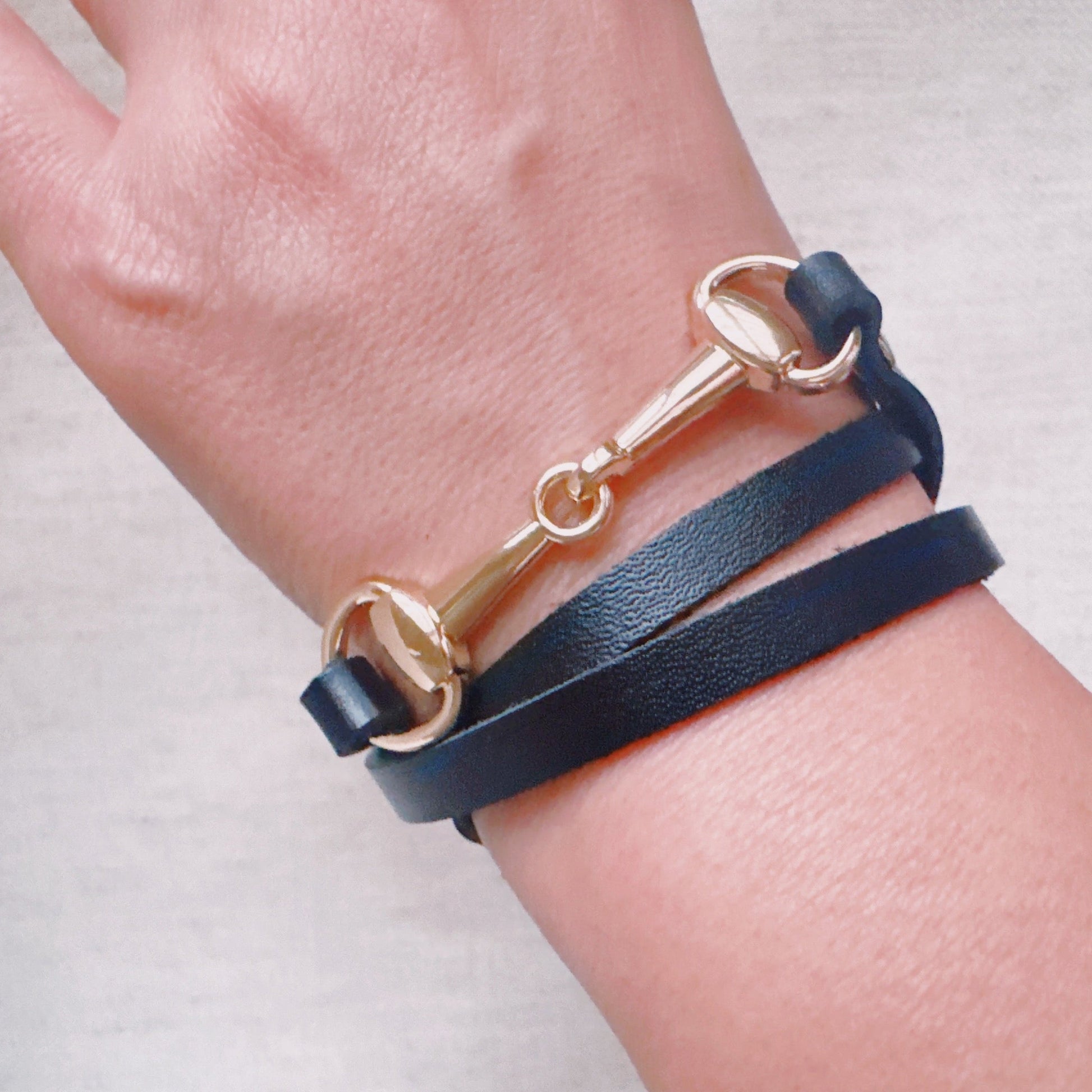 Equestrian Elegance Double Wrap Bracelet-2