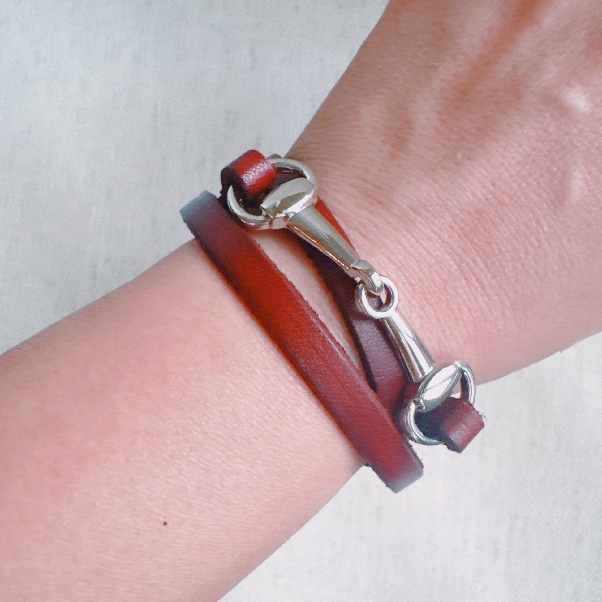 Equestrian Elegance Double Wrap Bracelet-3