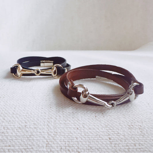Equestrian Elegance Double Wrap Bracelet-0