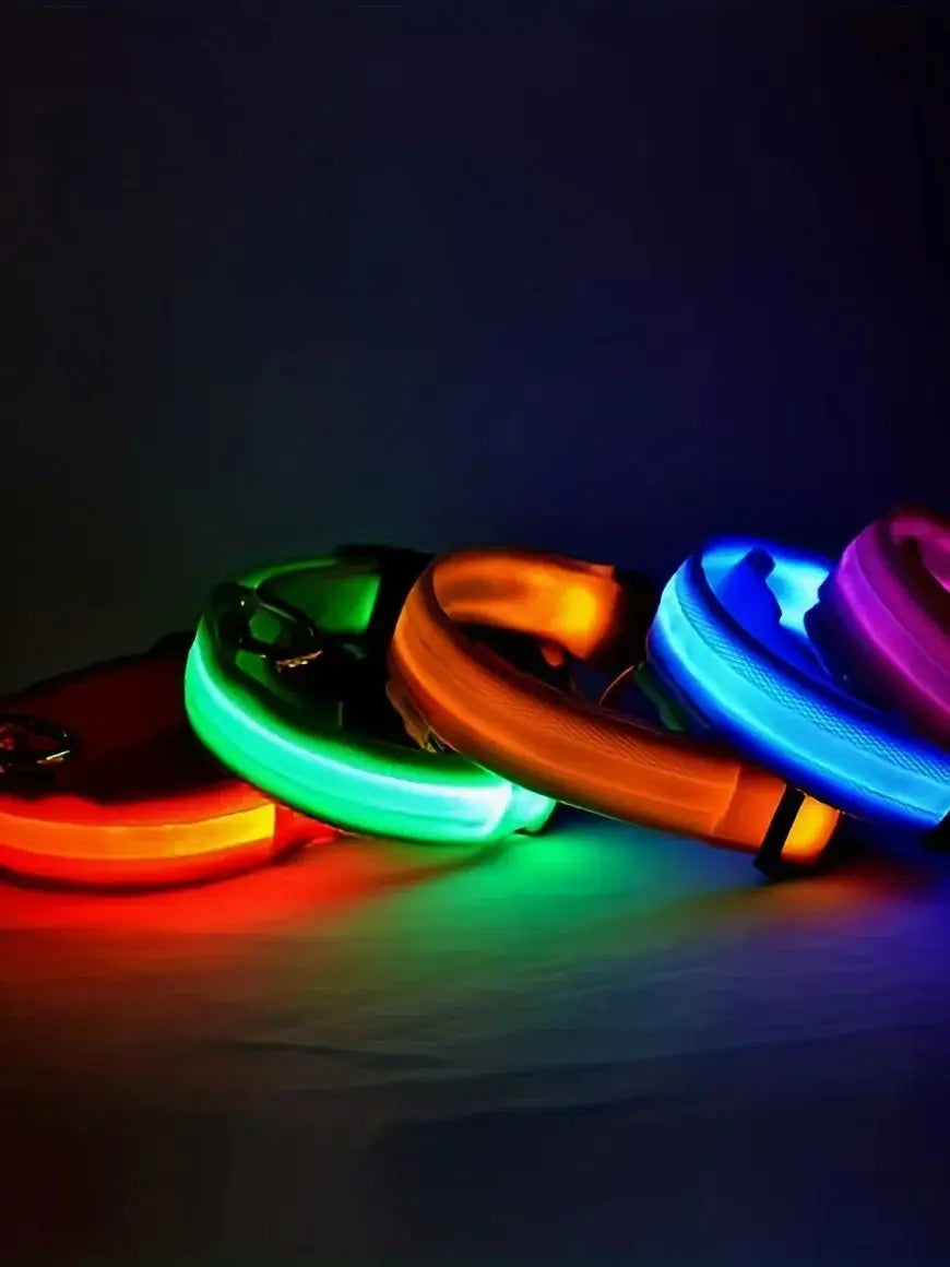 Reflekterande LED-hundhalsband