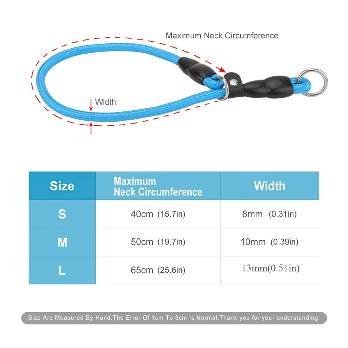 Justerbar dressyrlänk i nylon