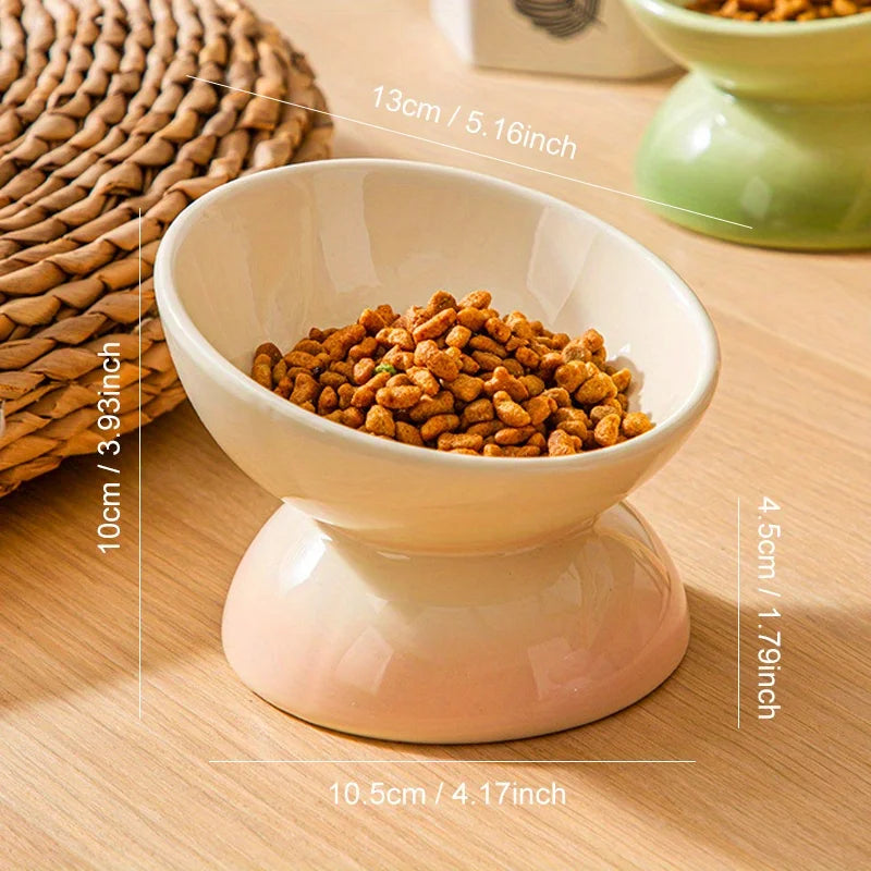Kattskål i keramik