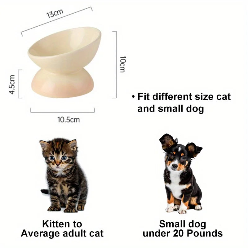 Kattskål i keramik