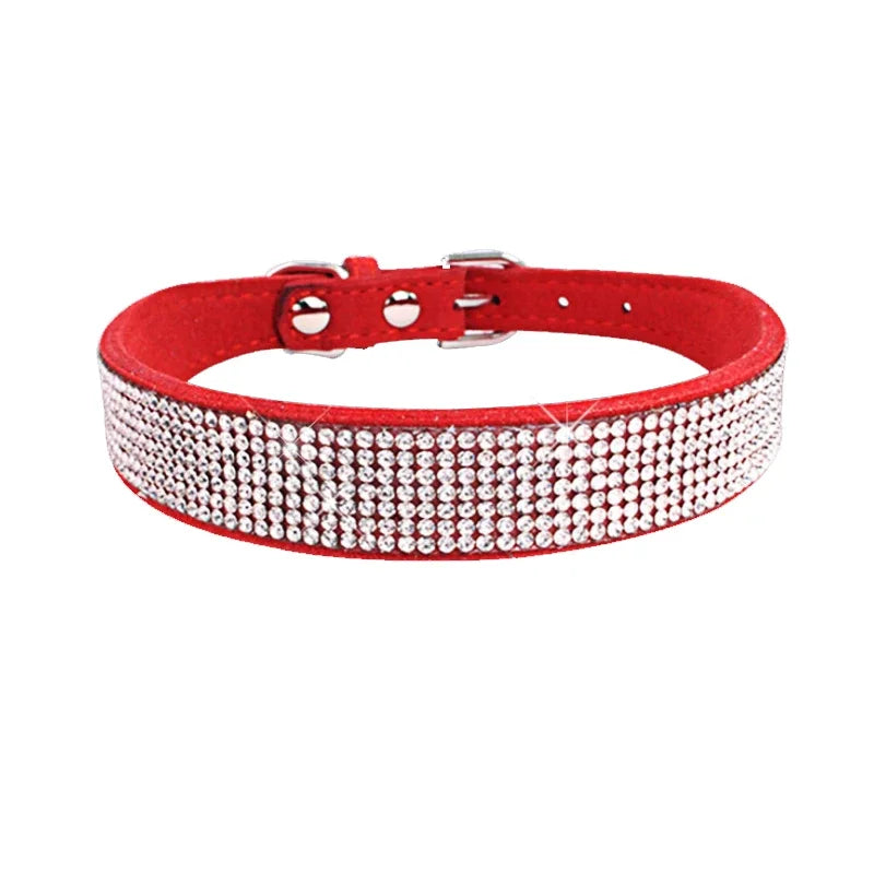 Hundhalsband med strass