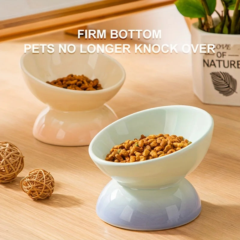 Kattskål i keramik