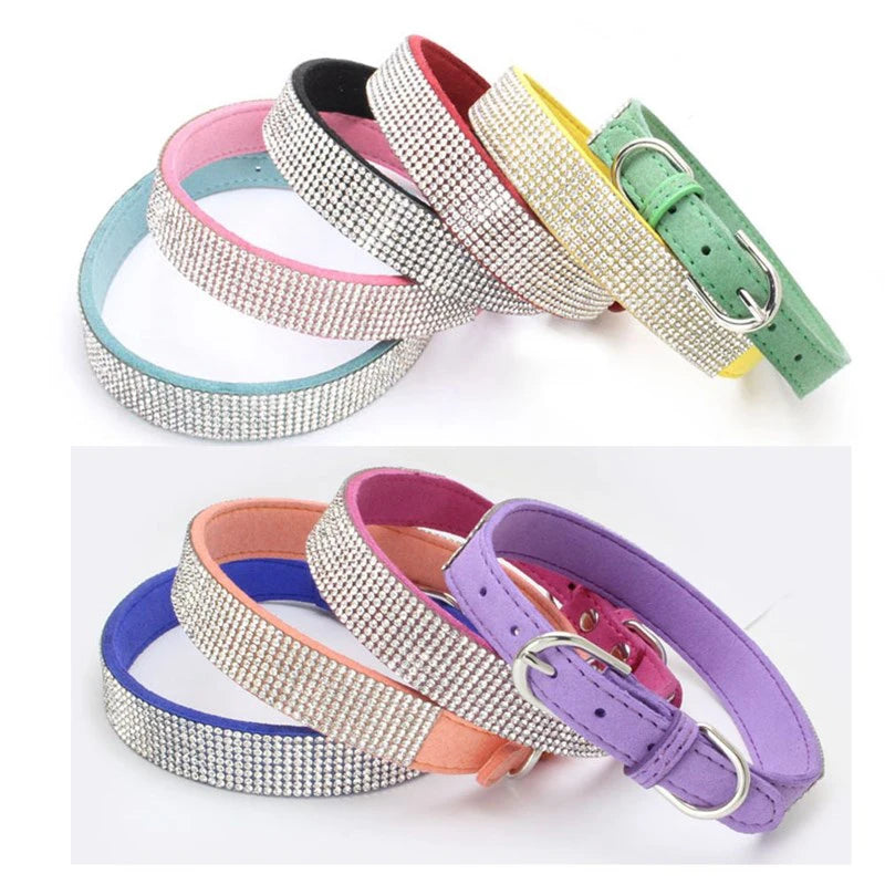 Hundhalsband med strass