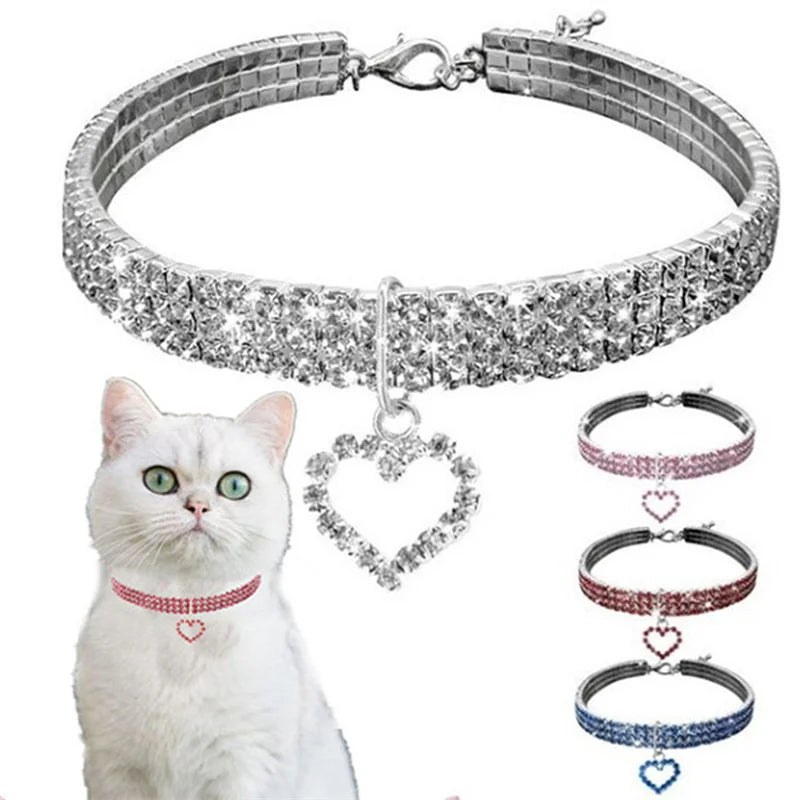 Glittrande hundhalsband