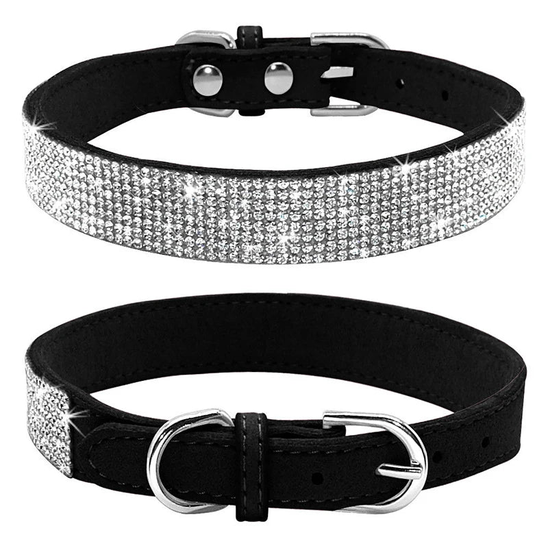 Hundhalsband med strass