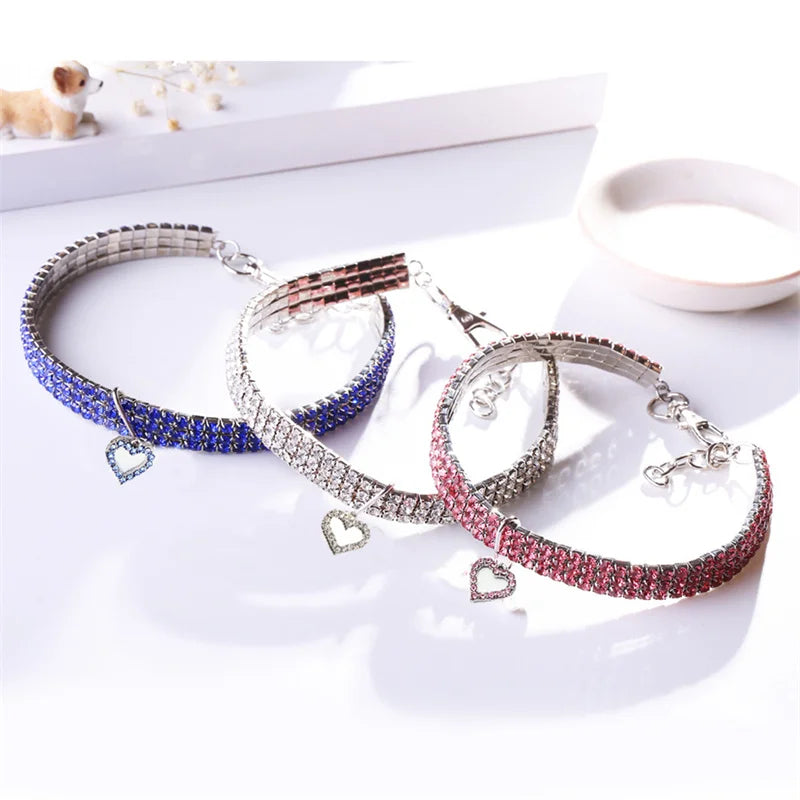 Glittrande hundhalsband