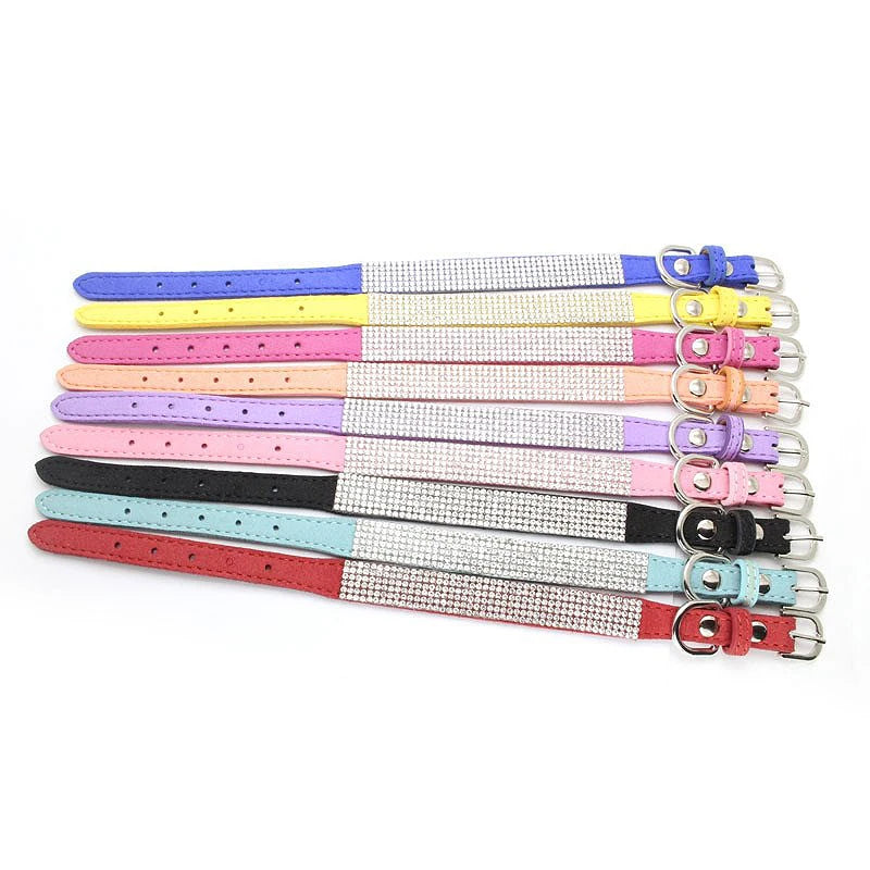 Hundhalsband med strass