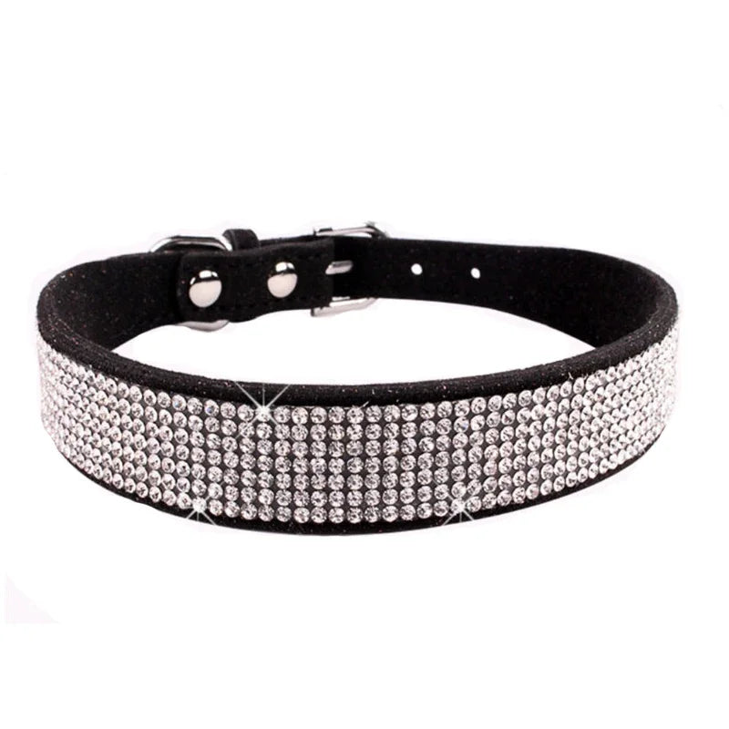 Hundhalsband med strass