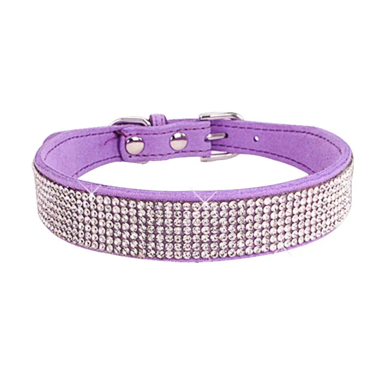 Hundhalsband med strass
