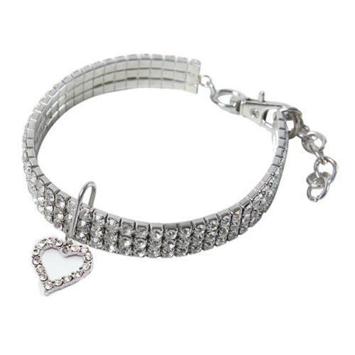 Glittrande hundhalsband