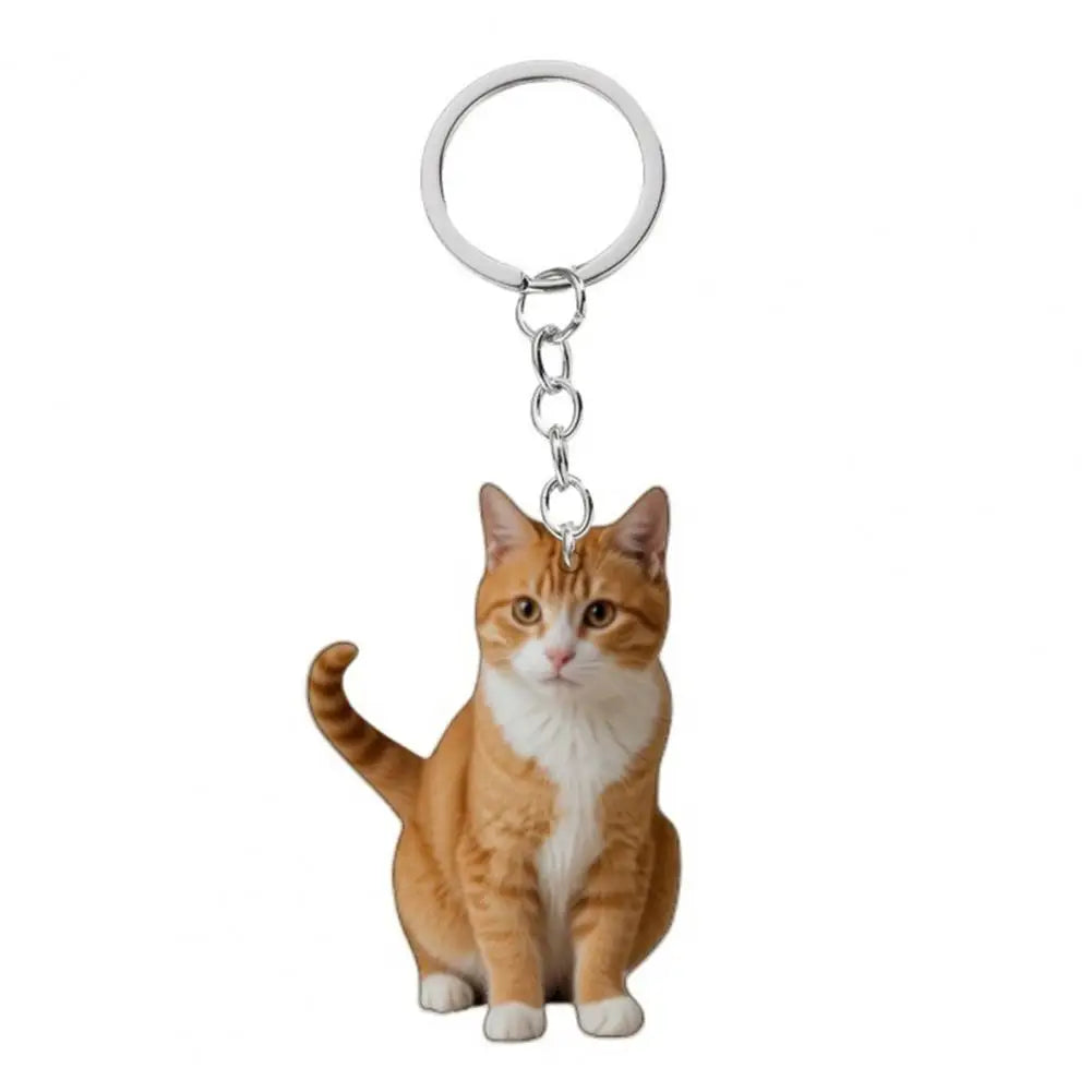 Nyckelring med fina kattmotiv