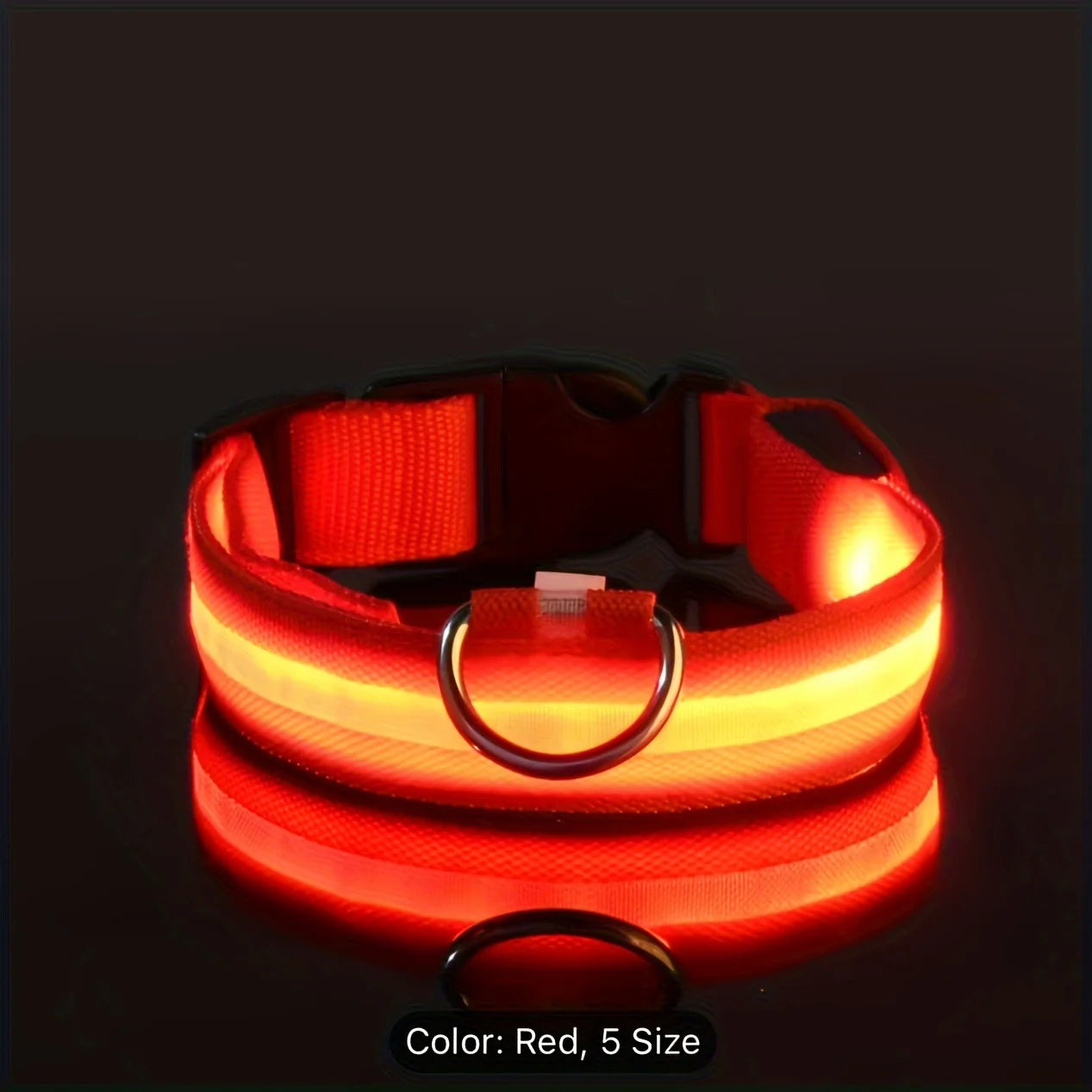 Reflekterande LED-hundhalsband