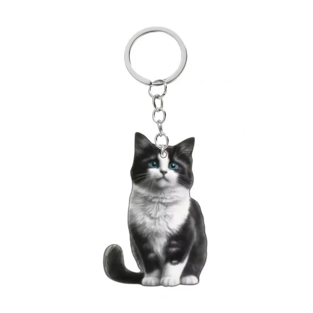 Nyckelring med fina kattmotiv