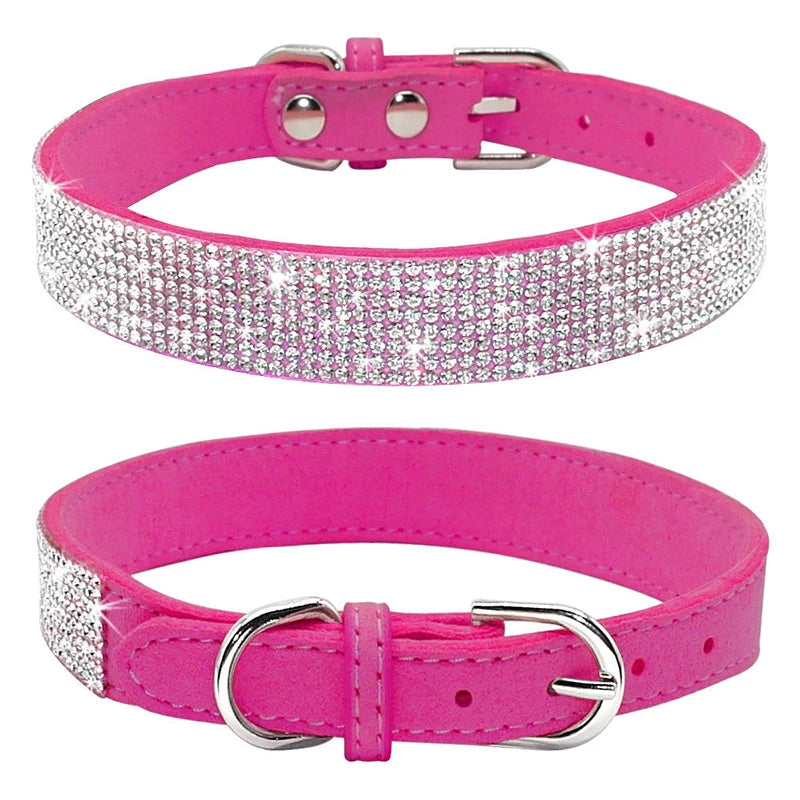 Hundhalsband med strass